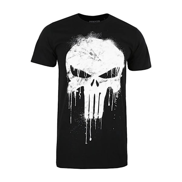 The Punisher T-shirt med dödskalle för män, M, svart Black M