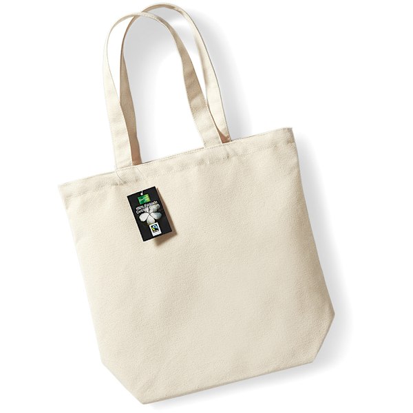 Westford Mill Plain Fair Trade Camden Shopper / Shopping Bag (13 liter) Natural One Size