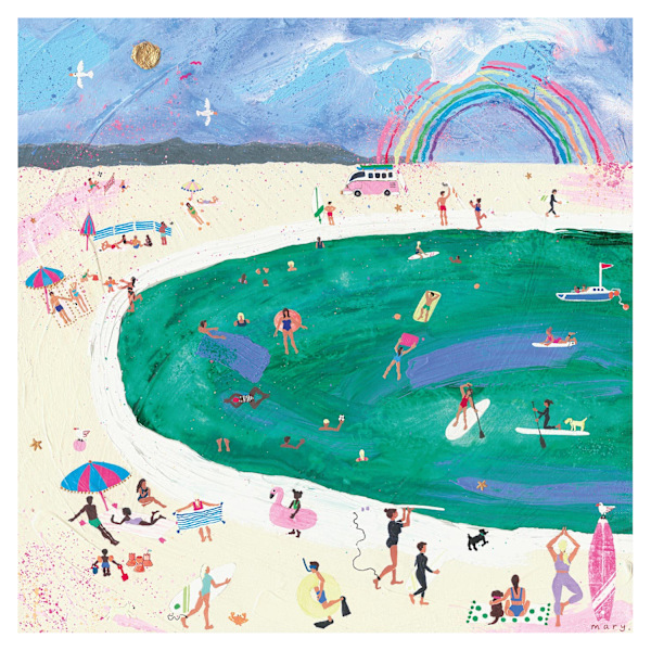 Mary Donald Days Like These Canvas Print 40cm x 40cm Multicolou Multicoloured 40cm x 40cm