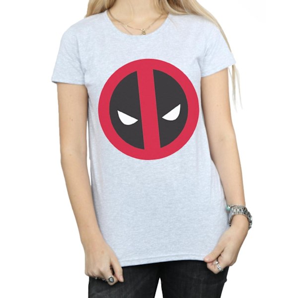 Marvel Womens/Ladies Deadpool Large Clean Logo Bomull T-Shirt X Sports Grey XXL