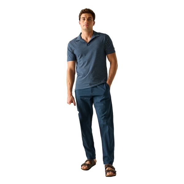 Regatta Herr Hadvo Randig Pikétröja S Moonlight Denim/Vit Moonlight Denim/White S
