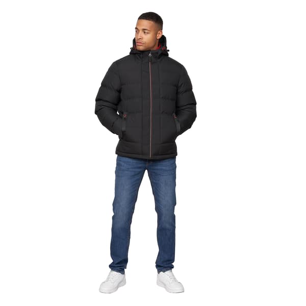 Crosshatch Kampnew Präglad Jacka Herr M Svart Black M