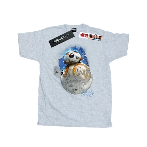 Star Wars: The Last Jedi Herr BB-8 Borstad Bomull T-shirt L Spo Sports Grey L