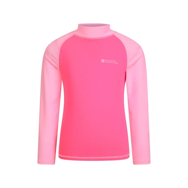 Mountain Warehouse Barnkläder/Barn Långärmad Rashguard 2-3 År Bubblegum Rosa Bubblegum Pink 2-3 Years