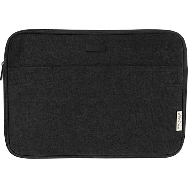Unbranded Joey Canvas Recycled 2L Laptop Sleeve One Size Solid Solid Black One Size