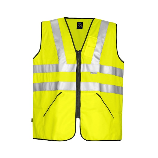 Projob Hi-Vis väst för män, en storlek, gul Yellow One Size
