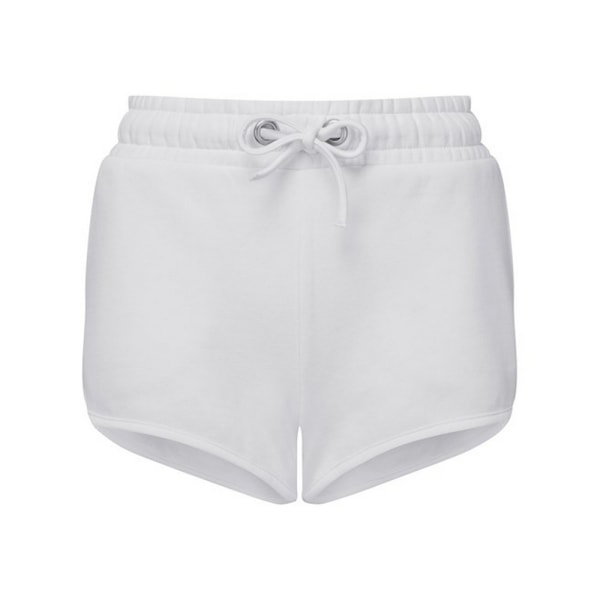 TriDri Dam/Dam Återvunna Retro Sweat Shorts 16 UK White White 16 UK