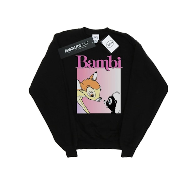 Disney Girls Bambi Nice To Meet You Sweatshirt 7-8 år Svart Black 7-8 Years
