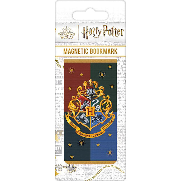 Harry Potter Hogwarts Crest Magnetisk Bokmärke En Storlek Flerfärgad Multicoloured One Size