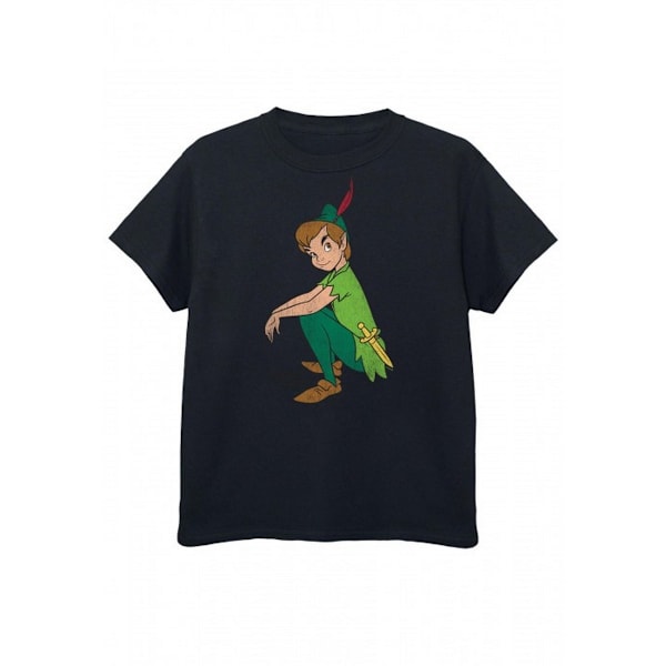 Peter Pan Boys Classic Cotton T-Shirt 9-11 år Svart Black 9-11 Years