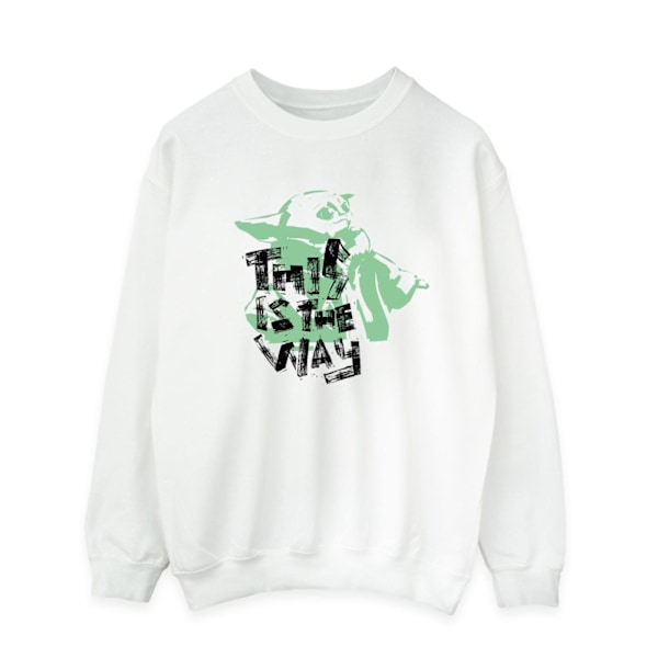 Star Wars Herr The Mandalorian This Is The Way Grogu Sweatshirt White XL