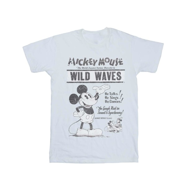 Disney Boys Musse Pigg gör vågor T-shirt 9-11 år vit White 9-11 Years