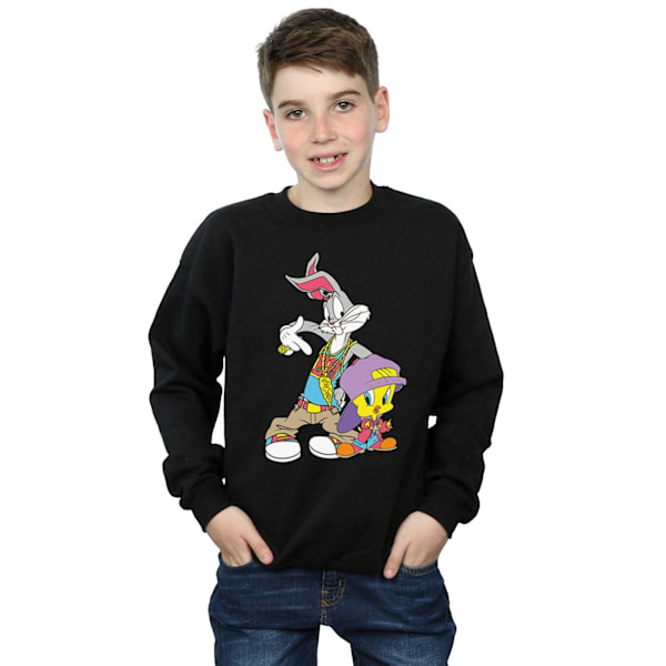 Looney Tunes Pojkar Bugs And Tweety Hip Hop Sweatshirt 3-4 År Black 3-4 Years
