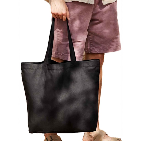 Westford Mill Återvunnen Bomull Överdimensionerad Tote Bag One Size Svart Black One Size