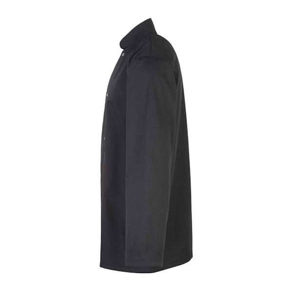 Premier Unisex Vuxen Stud Front Långärmad Kockjacka 4XL Sv Black 4XL