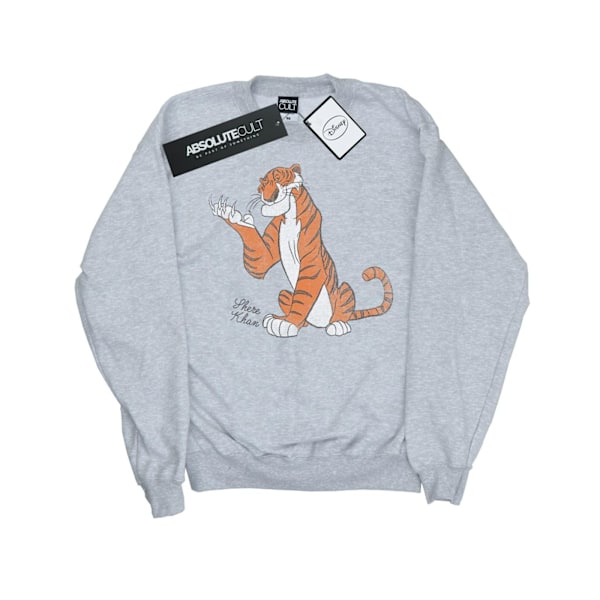 Disney Dam/Kvinnor Djungelboken Klassisk Shere Khan Sweatshirt Heather Grey XS