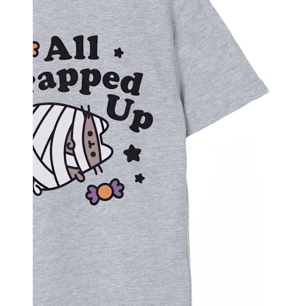 Pusheen Girls Halloween Mummy Marl T-Shirt 13-14 år Grå Grey 13-14 Years