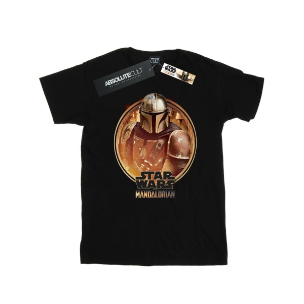 Star Wars Mens The Mandalorian inramad T-shirt XXL Svart Black XXL