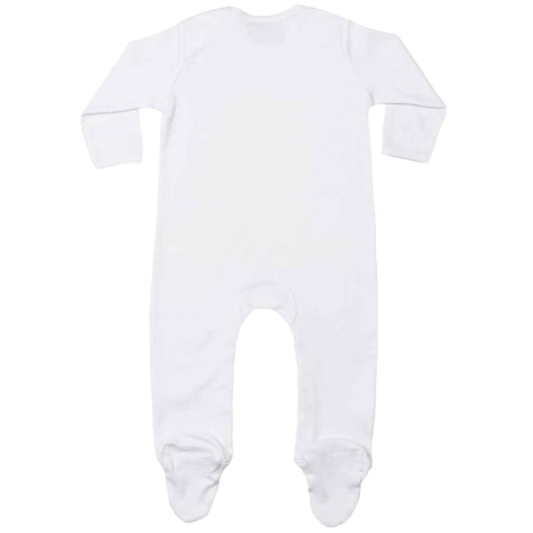 Larkwood Baby Kontrast Pyjamas 0-3 Månader Vit White 0-3 Months