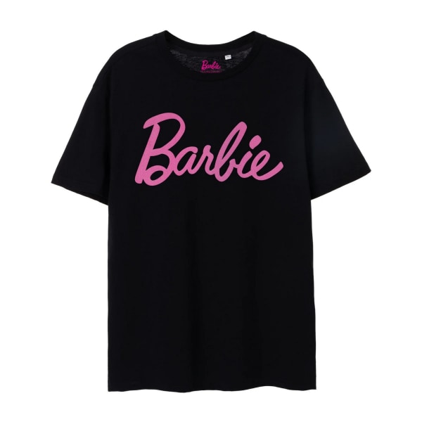 Barbie Womens/Ladies Classic Logo kortärmad T-shirt XXL Bla Black XXL