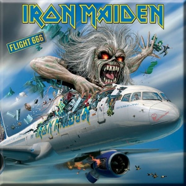 Iron Maiden Flight 666 Vykort En one size blå/vit/grå Blue/White/Grey One Size