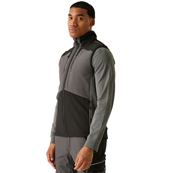 Regatta Professional Herr 3-lagers Softshell Kroppsvärmare 4XL Sla Slate Grey/Black 4XL