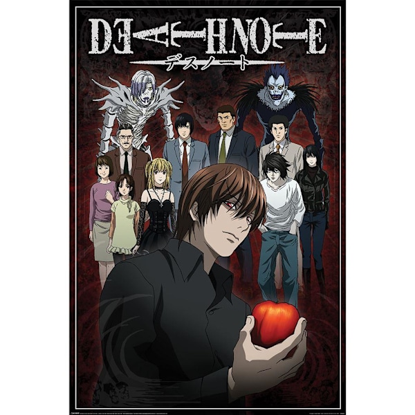 Death Note Fate Connects Us Karaktärsaffisch 91cm x 61cm Multi Multicoloured 91cm x 61cm