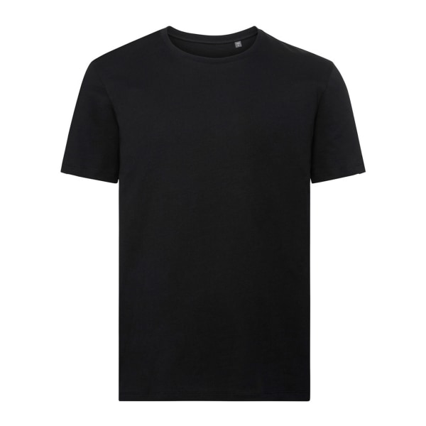 Russell Mens Authentic Pure Organic T-Shirt XL Svart Black XL