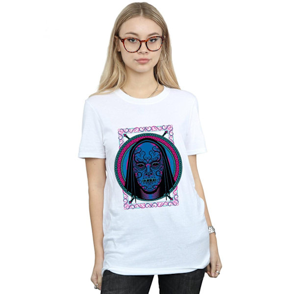 Harry Potter Dam/Kvinnor Neon Dödsätare Mask Bomull Pojkvän White M