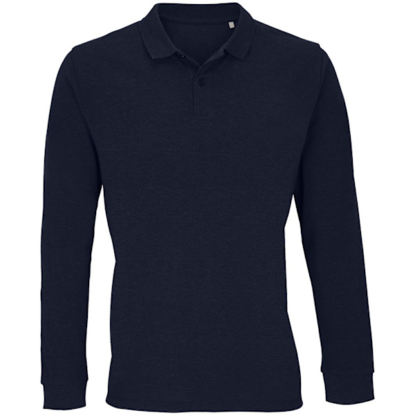 SOLS Unisex Adult Planet Piqué Long-Sleeved Polo Shirt S French French Navy S