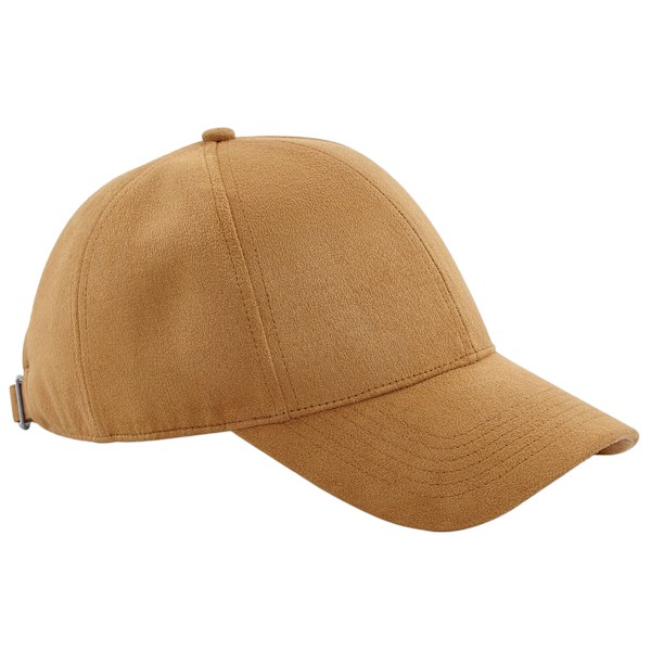 Beechfield Unisex Vuxen Faux Mocka 6 Panel Cap En Storlek Karamell Caramel One Size