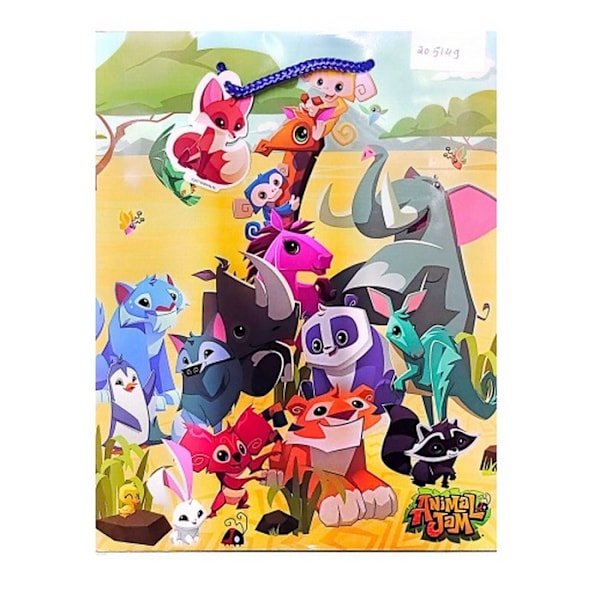 Animal Jam Group Shot Presentpåse En Storlek Flerfärgad Multicoloured One Size