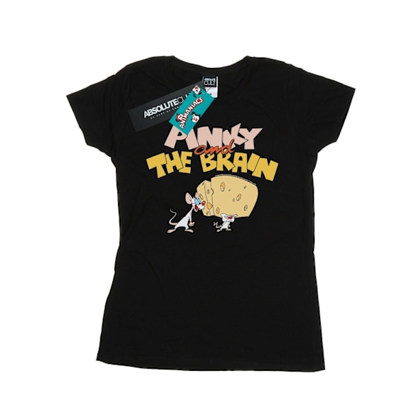 Animaniacs Dam/Kvinnor Pinky And The Brain Cheese Head Bomull Black XL