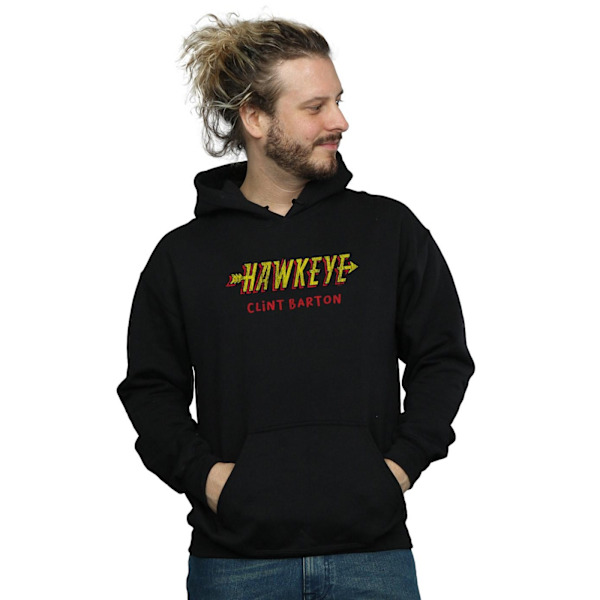 Marvel Herr Hawkeye AKA Clint Barton Hoodie M Svart Black M