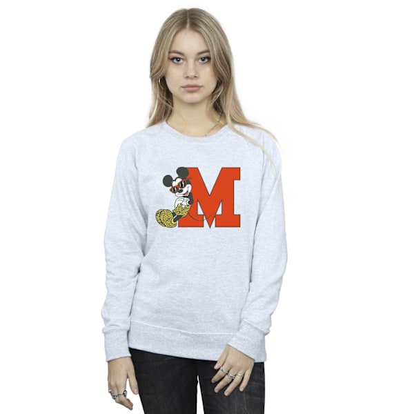 Disney Dam/Kvinnor Mickey Mouse Leopard Byxor Sweatshirt X Sports Grey XL