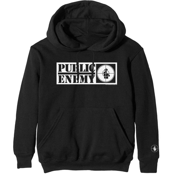 Public Enemy Unisex Adult Crosshairs Logo Hoodie XXL Svart Black XXL