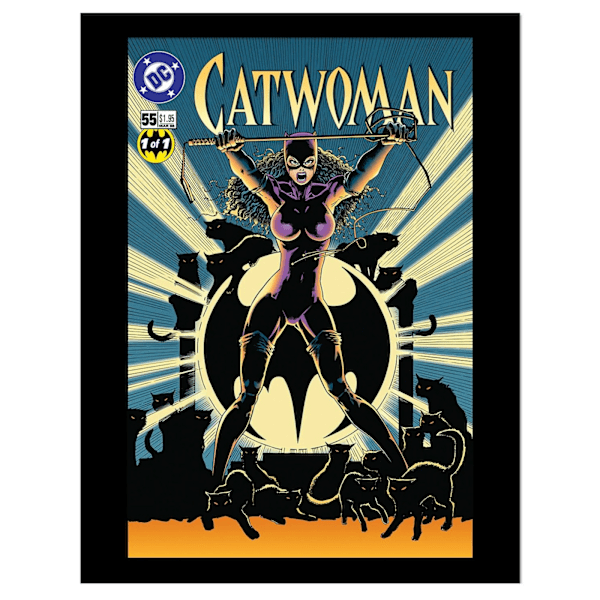 Batman Comic Cover Catwoman Print 40cm x 30cm Multifärgad Multicoloured 40cm x 30cm