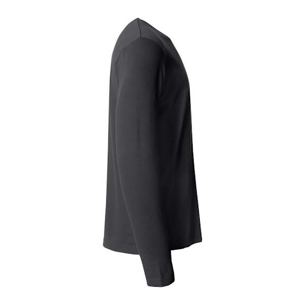 Clique Basic Långärmad T-shirt Herr 4XL Svart Black 4XL