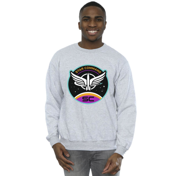 Disney Mens Lightyear Star Command Circle Sweatshirt XL Sports Sports Grey XL
