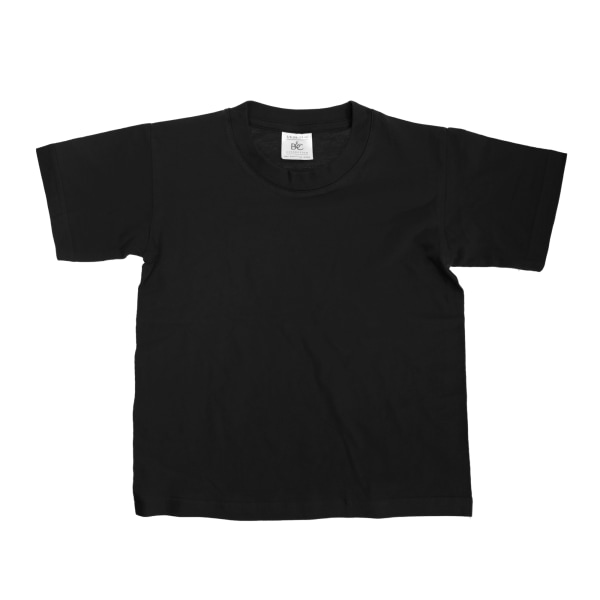 B&C Kids/Childrens Exact 150 Kortärmad T-Shirt 5-6 Svart Black 5-6
