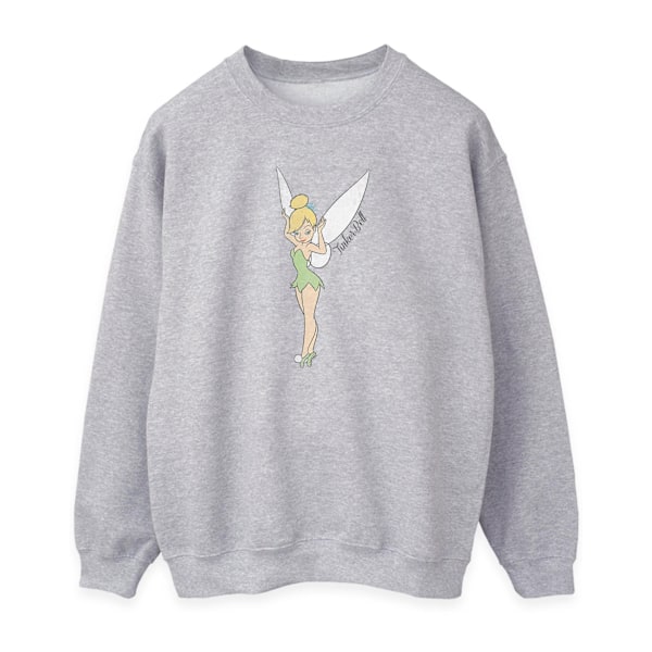 Tinkerbell Dam/Kvinnor Klassisk Sweatshirt M Heather Grey Heather Grey M