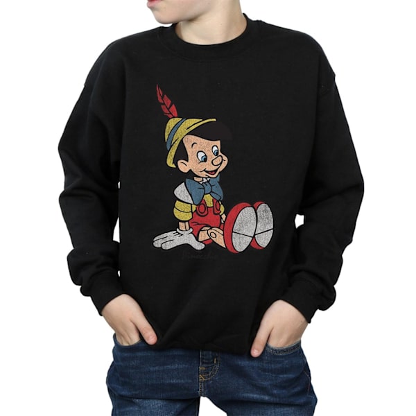 Disney Boys Pinocchio Classic Pinocchio Sweatshirt 5-6 år Blå Black 5-6 Years