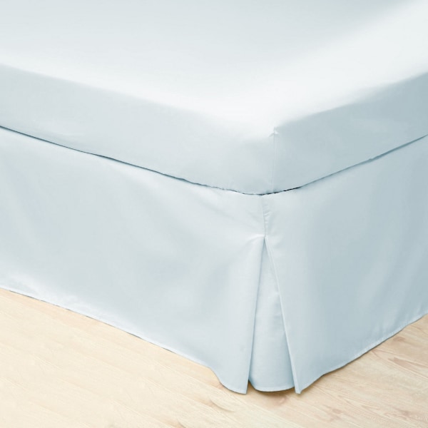 Belledorm Easycare Percale Platform Valance Single Duck Egg Blu Duck Egg Blue Single