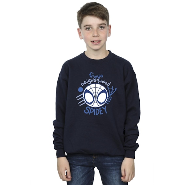 Marvel Boys Spidey And His Amazing Friends Neighbourhood Sweatshirt Navy Blue 3-4 Years