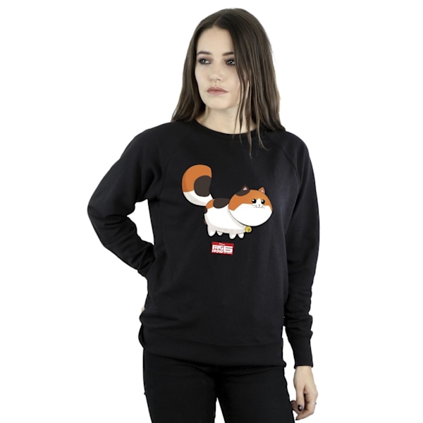 Disney Dam/Kvinnor Big Hero 6 Baymax Kitten Pose Sweatshirt X Black XL