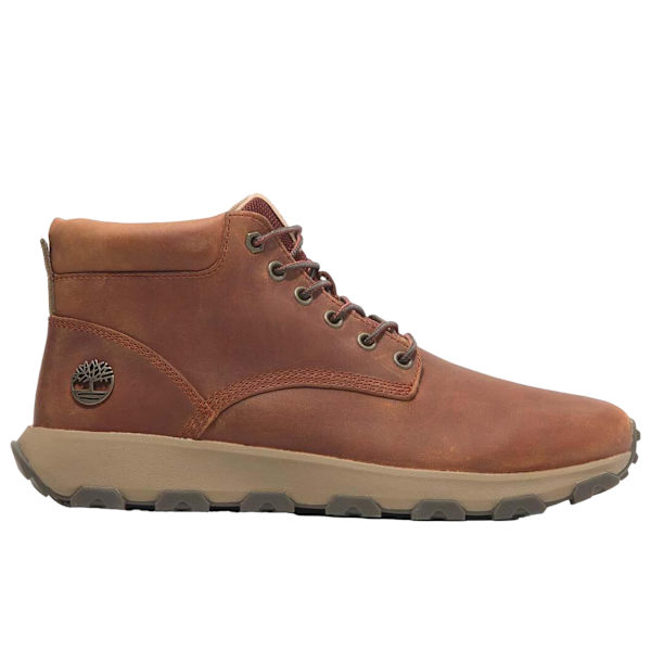 Timberland Winsor Park Läder Mellanhöga Snörkängor för Män 10 UK Orange 10 UK