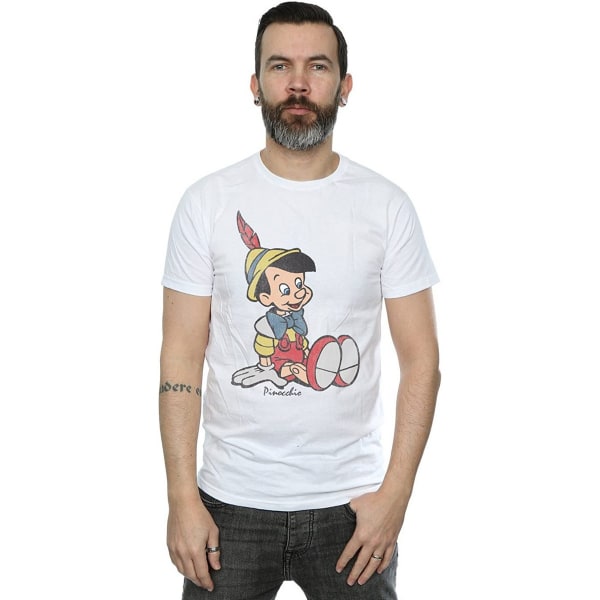 Pinocchio Klassisk Bomull T-shirt 3XL Vit White 3XL