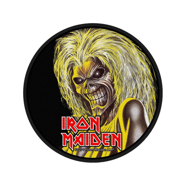 Iron Maiden Killers Face Patch One Size Svart/Gul/Grå Black/Yellow/Grey One Size
