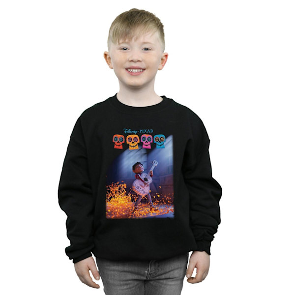 Disney Boys Coco Miguel Spelar Gitarr Sweatshirt 3-4 År Svart Black 3-4 Years