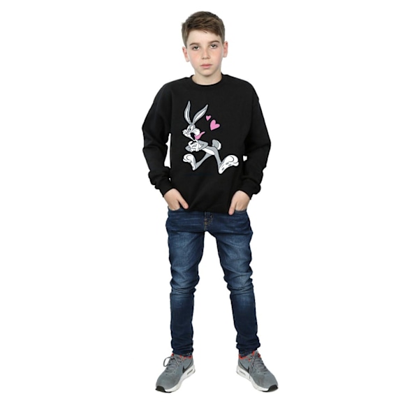 Looney Tunes Boys Bugs Bunny In Love Sweatshirt 5-6 år Svart Black 5-6 Years